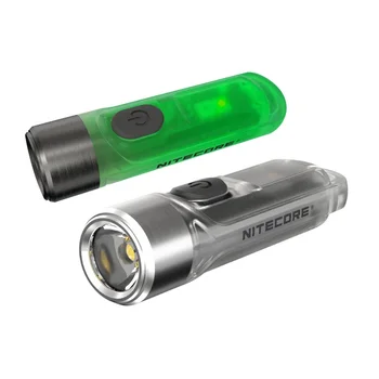 NITECORE TIKI GITD LED Lukturīti 300LM + UV Gaismu Uzlādējams Keychain Lukturīti, Glow-in-the-tumšs Versiju, Āra Kempings