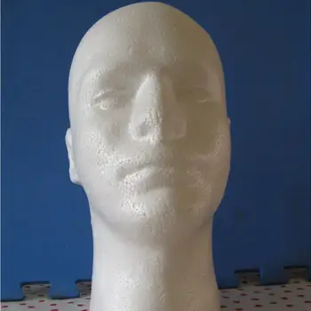 NOCM-Vīriešu Parūka Displejs kosmetoloģijas Manekena Galvas Stāvēt Modelis Putu Balts