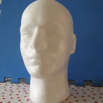 NOCM-Vīriešu Parūka Displejs kosmetoloģijas Manekena Galvas Stāvēt Modelis Putu Balts