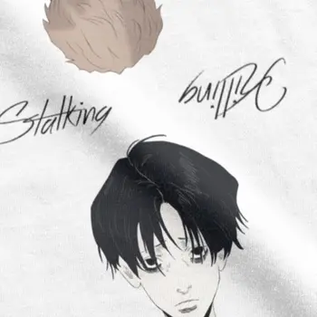 Nogalinot Stalking Sieviešu T-krekls Sangwoo Yoonbum Bum korejas Yaoi Manga Modes T Krekls O Kakla Tees Top Oriģināls Grafisko Apģērbi