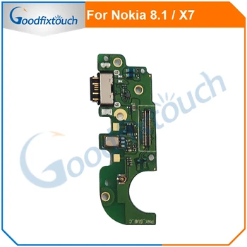 Nokia 8.1 X7 USB Uzlādes Lādētāja Ports Dock Connector Flex Cable Lentes Nokia X7 8.1 Daļas Remonts