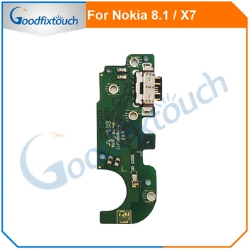 Nokia 8.1 X7 USB Uzlādes Lādētāja Ports Dock Connector Flex Cable Lentes Nokia X7 8.1 Daļas Remonts