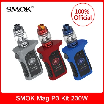 Noliktavā!SMOK Mag P3 Komplekts 230W &TFV16 Tvertne TFV16 Koniskā Acs Dual Acs Spole IQ-M Chipset Ūdensizturīgs E-Cigarešu vape Kit VS Mag
