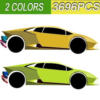 NOLIKTAVĀ Tehnikas Lamborghinies RC Auto SIAN FKP37 Roadster Modelis 81996 Celtniecības Blokus, Ķieģeļus Ar Rotaļlietām Bērns