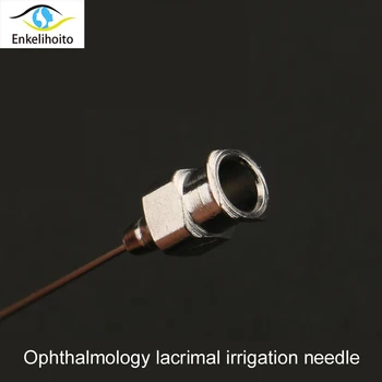 Oftalmoloģijas nerūsējošā tērauda apūdeņošanas adatu taisni saliekt leņķī mutvārdu lacrimal pagājušo noskalo atkārtota dezinfekcija