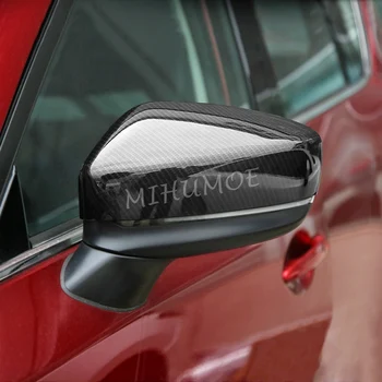 Oglekļa Šķiedras Atpakaļskata Vāks Mazda CX-5 KF 2017 2018 2019 2020 CX5 Sānu Spoguļi Klp Pārklājums