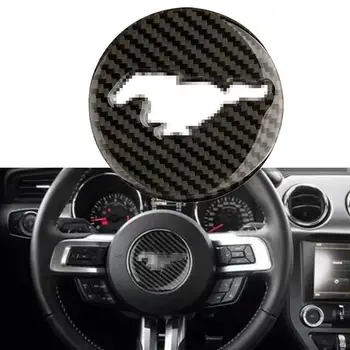 Oglekļa Šķiedras Auto salona Apdare Vāka Uzlīme Ford Mustang-2018 2019 Dash Konsoles Pārnesumu Pārslēgšanas Paneļa Apdare, Uzlīmes