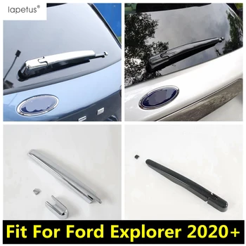 Oglekļa Šķiedras / Chrome Piederumi Ford Explorer 2020 2021 Aizmugurējo Vējstiklu, Logu Priekšējā Stikla Tīrītāja Lietus Pārsegs Apdares Ārpuse