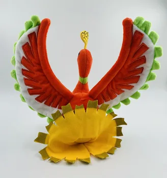 OHMETOY Ho-Ak, Plīša Lelle Anime Spēle Phoenix Pildījumu Rotaļlieta Bērniem Dāvanu 25CM