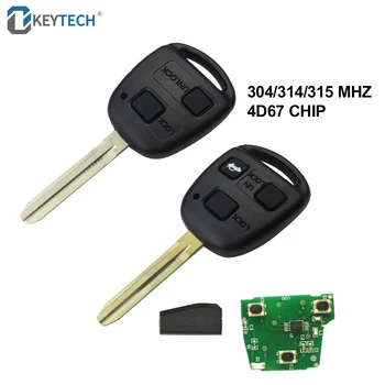 OkeyTech 304/314/315MHz Auto Tālvadības Atslēgu 4D67 Chip 