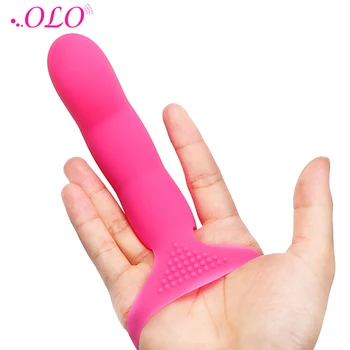 OLO 7 Ātrumi Klitora Stimulators Seksa Produkti Seksa Rotaļlietas Sievietēm Pirkstu Vibrators G-spot Siksnas Sieviešu Masturbācija