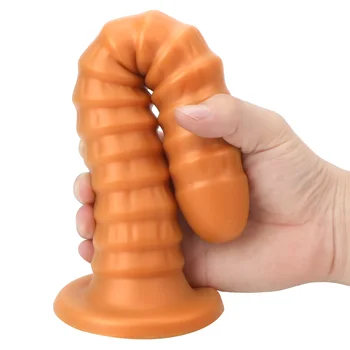 OLO Mīksto Dildo Sexshop Prostatas Masāža Milzīgs Butt plug Seksa Rotaļlietas, lai Sieviete Ar Spēcīgu Sūcējs Super Garš Anālais Krelles