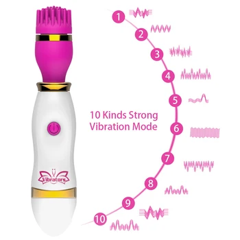 OLO Ērkšķis Suku Vibrators G-spot Massager AV Stick 10 Ātrumu Seksa Rotaļlietas Sievietēm Klitora Vagīnas Stimulators Pieaugušo Produkti
