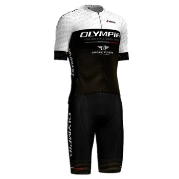 Olympia itālijas komanda vīriešu velosipēdu uzvalkā ar īsām piedurknēm apģērbs ropa ciclismo jersey krekli MTB jaka maillot velosipēdu komplektu bikses, kombinezoni ar krūšdaļu