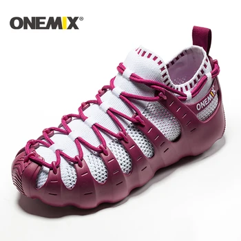 ONEMIX Romiešu Sandales, vīriešiem, Daudzfunkcionāls sporta kurpes vīriešu Ceļu skriešanas apavi skriešanas sporta apavi, vīriešu, āra pastaigas kurpes sievietēm