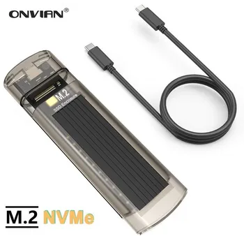 Onvian M2 SSD Gadījumā NVMe M. 2 Kameras ar USB C 3.1 Bez Instrumentu Veidu-C Gen2 10Gbps M. 2 Ārējās Gadījumā PCIe NVMe M-Taustiņu, SSD