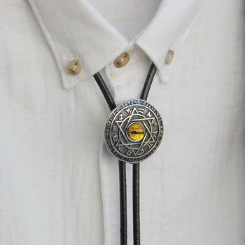 Oriģināla dizainera bolotie nerūsējošais tērauds 12 Zvaigznājā sveķu acu bolo kaklasaiti, vīriešu personības kakla kaklasaiti modes aksesuāru