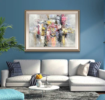 Oriģinālas gleznas dzīvojamās istabas sienas mākslas audekls abstraktās glezniecības gabalus, augstas kvalitātes eļļas glezna mūsdienu attēlus, mājas dekoru