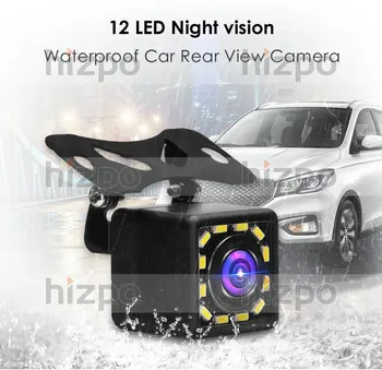 Ossuret Automašīnu Atpakaļskata Kamera visām automašīnām 12 LED Nakts Redzamības Atpakaļgaitas Auto Novietošanas Monitors CCD Ūdensizturīgs 170 Grādu HD Video