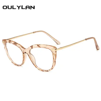 Oulylan Sexy Cat Eye Briļļu Rāmji Pārredzamu Brilles Sievietēm Modernu Optisko Briļļu Tuvredzība Rāmis
