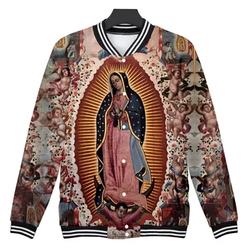 Our Lady Of Guadalupe Jaunavas Marijas Meksika, Meksikas 3D Jaka Hip Hop sporta Krekls Harajuku Lielgabarīta Hoodies Zīmola Apģērbs, Žaketes