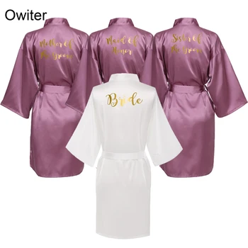Owiter 2019 Violeta Kleita Satīna, Zīda Drēbes Kāzu Vannas Drēbes, Līgava, Līgavas Ģērbšanās Sieviešu Drēbes, Zelta Vārdu Sleepwear