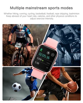 P8 1.4 collu Smart Skatīties Vīrieši ar skārienekrānu IP67 Waterproof Fitnesa Tracker asinsspiediens Smart Pulkstenis GTS Smartwatch par Xiaomi
