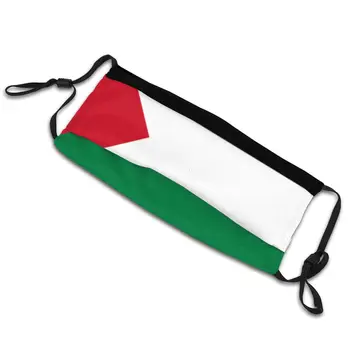 Palestīnas Karogu, kas Nav Vienreizējās lietošanas Iespiesti Mutes, Sejas Maska Anti Vēja Aukstā Pierādījumu Cilpiņu Aizsardzības Vāciņu Respiratoru Pieaugušo