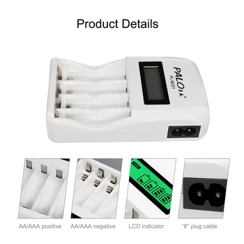 PALO 8 gab. 1100mAh 1.2 v AAA uzlādējamās akumulatoru, fotokamera MP3 mp4 microphoneplacement akumulators