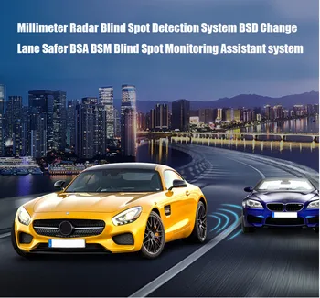 Par automašīnas Toyota Rav4 13-19 blind spot monitor Mikroviļņu BSD BSM blind spot spogulis Radara konstatēšanas sistēma w LCA Spogulis, led gaismas
