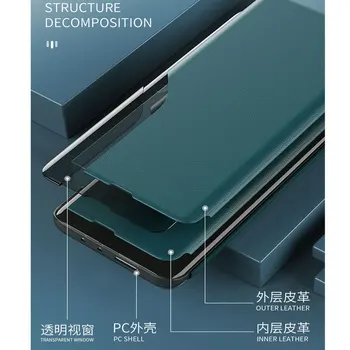 Par Godu 9.C Gadījumā Honor9C Segtu Magnēts Ādas Apskatīt Sānu Logu Flip Gadījumā par Huawei Honor 9.C 9.c AKA-L 29 Telefonu Gadījumos