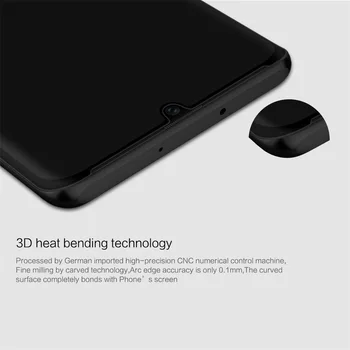 Par Huawei P30 Pro Rūdīta Stikla ar Anti-Sprādziena Nillkin 3D CP+Max 3D 9H Izliektas Malas Pilna Ekrāna Aizsargs Filmu Par Huawei P30