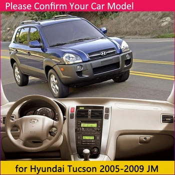 Par Hyundai Tucson 2005 2006 2007 2008 2009 JM Anti-Slīdēšanas Paklājiņš Paneļa Vāciņu Pad Saulessargs Dashmat Aizsargātu Paklāja Auto Piederumi