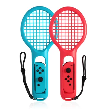 Par Nintendos Slēdzis NS Tenisa Spēle, ACES Player Nintend Slēdzis Prieks-con ABS Tenisa Raketes Roktura Turētājs ar 2 spēle uzlīmes