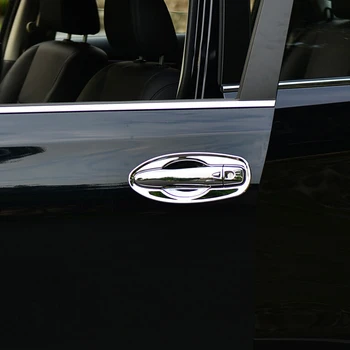 Par Nissan Navara NP300-2018 ABS Chrome Automašīnu Durvju Roktura Vāciņš Lodziņā Vizuļi Rīkoties Bļodā Frame Auto Auto stils Aksesuāri