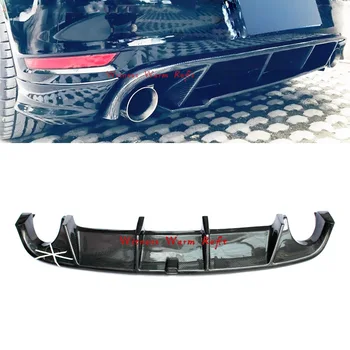 Par Volkswagen Golf 6 VI MK6 GTI Bufera 2010. - 2013. Gadam Car Styling Oglekļa Šķiedras Aizmugures Bufera Difuzoru Lūpu Spoilers