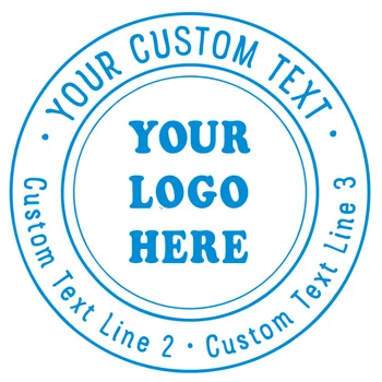 Pasūtījuma Logo Dubultu Kārtu Robežas Zīmogs 3 Teksta Rindas Self-rakstīšana ar tinti Matricas - Gumijas Personalizēto Karšu Pieņemšanas