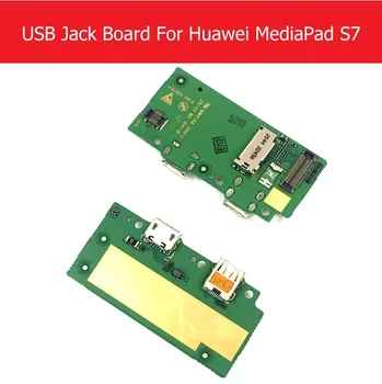 Patiesu USB Uzlādes Ligzda Ostas Valdes Huawei MediaPad S7-301U S7-301C USB Lādētāja Savienotājs Flex Kabelis Nomaiņa, Remonts