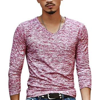 Pavasara Vīriešu garām Piedurknēm T-Krekls Splash-Tintes Modes Tintes Drukas Vienu-Krūšu Vīriešiem Gadījuma T-Krekls Vīriešu Top 2020