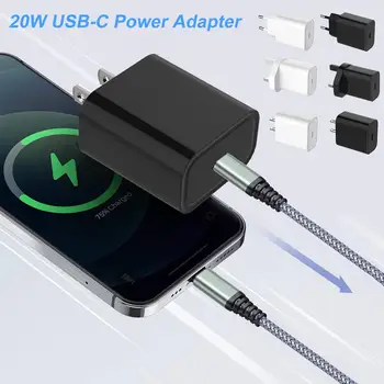 PD 20W USB-C Lādētājs MUMS, AK ES Spraudņa Tipam C Lādētājs IPhone 12 Pro Max Adapteris Ātra Uzlāde iPhone 12 11 Pro XR XS Maks.