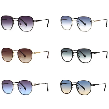 Peekaboo zelta laukumā saulesbrilles sieviešu retro slīpums lēcu brūns vīriešu saules brilles metāla vasaras stils ir 2021. uv400 dāvanu posteņiem
