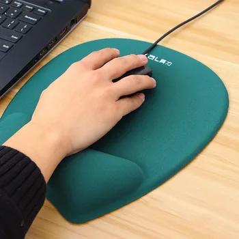 Peles Paliktņi 3D Ar Rokas Balsts Atbalsta Peles Paliktņa Silikona Gēla Rokas PU Anti-slip Puses Spilvens Atmiņas Kokvilnas Gaming Mouse Pad Paklājiņš