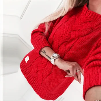 PEONFLY Augstas Kvalitātes Sievietes augstu uzrullētu apkakli Ziemas Džemperis Sievietēm tīrtoņa Krāsu Trikotāžas Sieviešu Džemperi Un Puloveri Sieviešu Džemperis