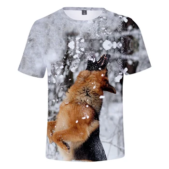 Personības t krekls 3D Drukas vācu Aitu T-krekls Vīriešiem/Sievietēm Cute Suņu Apģērbu Jauniešu Vasaras Modes vācu Aitu T krekls