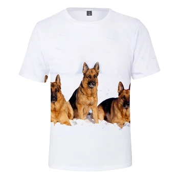 Personības t krekls 3D Drukas vācu Aitu T-krekls Vīriešiem/Sievietēm Cute Suņu Apģērbu Jauniešu Vasaras Modes vācu Aitu T krekls