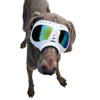 Pet Fashion Plastmasas Glāzes Regulējams Pet Suns, Brilles, Saulesbrilles Sunproof Pretvēja Sniega Bezmaksas Izmērs UV Aizsardzības Brilles #