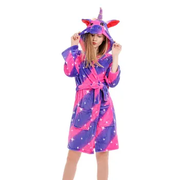 Pieaugušajiem Dzīvnieku Vannas Drēbes Flaneļa Sleepwear Sieviešu, Vīriešu Peldmētelis Naktskrekls Mātes-bērna Unicorn Drēbes, Ziemas Unicorn Sieviešu Pidžamas