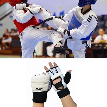 Pieaugušo bērnu aizsargāt cimdi Taekwondo Kāju Aizsargs Potītes Atbalsts cīnās kāju aizsargs Kikbokss boot apstiprināts Palmu aizsargātu