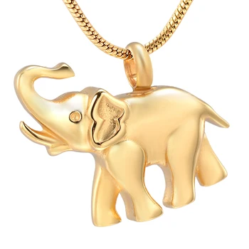 Piemiņas Cute Elephant Piemiņai Urna, Kulons, Kaklarota, Kremācijas Pelnu Urna Kaklarota Apbedīšanas Rotaslietas