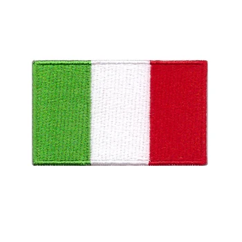Piemērots visu veidu apģērbu Itālijas karogu plāksteris Futbola mačā, karogi pasūtījuma futbola karogi